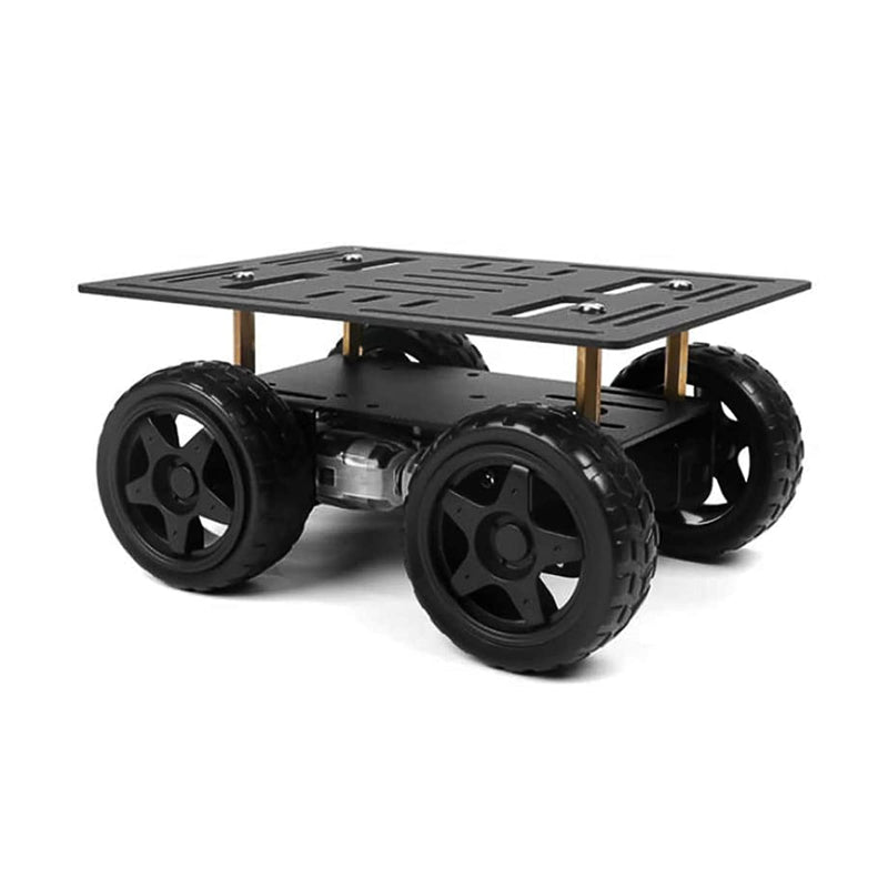 [Australia - AusPower] - LewanSoul 4WD Robot Kit with Aluminum Alloy Frame, TT Motor and 60mm Mecanum Wheels, Smart Robot Car,DIY Kit (Unassembled) Rubber wheel chassis car 