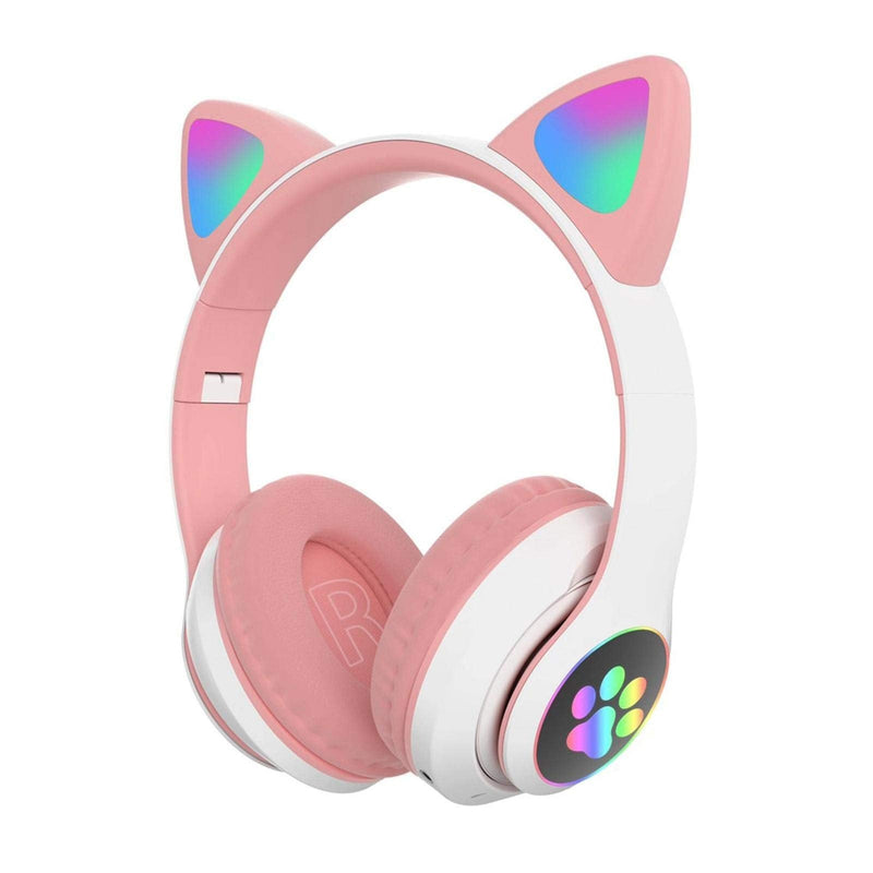 [Australia - AusPower] - CALIDAKA Stereo Gaming Headset for PS4, PC, Mobile, Noise Cancelling Over Ear Wireless Headphones with RGB Led Light Foldable Soft Memory Earmuffs Bluetooth 5.0 for Kid Adult 