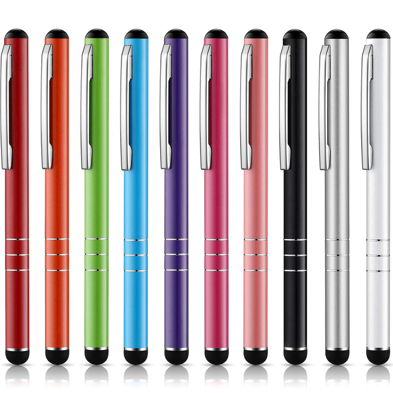 [Australia - AusPower] - Outus 10 Pieces Stylus Pens Universal Touch Screen Capacitive Stylus Compatible with iPad, iPhone, Samsung, Tablet, Chromebook (Assorted Colors) Assorted Colors 