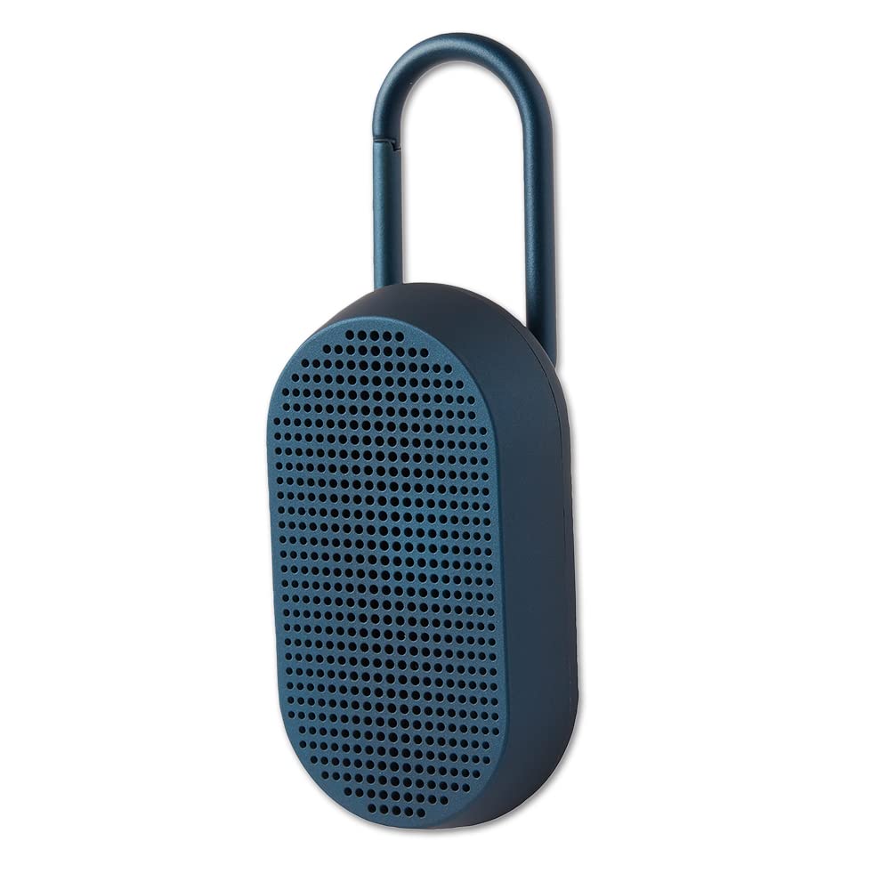 [Australia - AusPower] - Lexon MINO T - Water Resistant IPX4 Portable Bluetooth Speaker, Autonomy: 5h, Charging time: 2h, Bluetooth Distance: 35 ft - Dark Blue 
