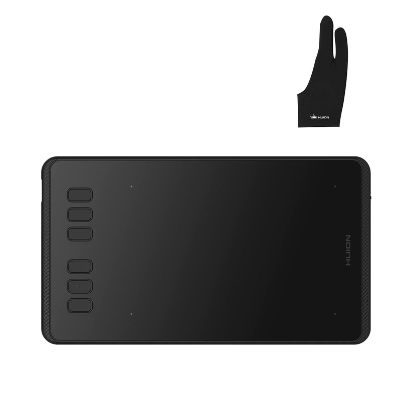 [Australia - AusPower] - Huion Inspiroy H640P Drawing Tablet Android Support with Artist Glove Battery-Free Stylus 