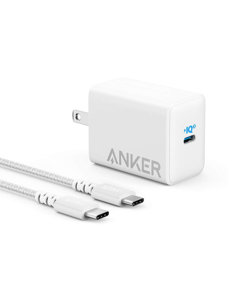 [Australia - AusPower] - USB C Charger, Anker 65W PIQ 3.0 PPS Compact Fast Charger Adapter with 6 ft USB-C to USB-C Cable, PowerPort III Pod Lite, for MacBook Pro/Air, Galaxy S21/S10, Dell XPS 13, Note 10, iPhone and More 
