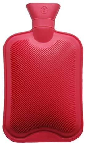 [Australia - AusPower] - Premium Classic Rubber Hot Water Bottle, Great for Pain Relief, Hot (2 Liters, Red) 