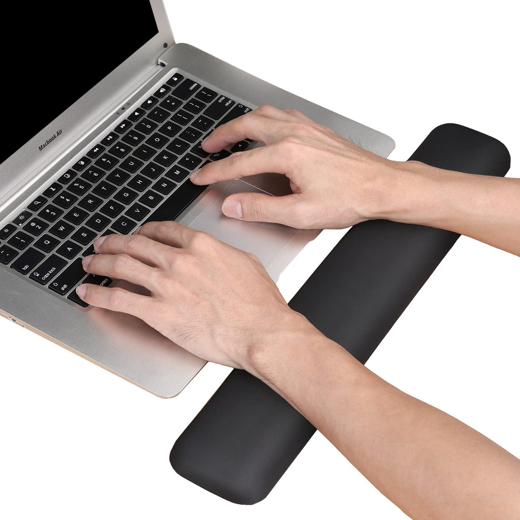 [Australia - AusPower] - Aelfox Memory Foam Keyboard Wrist Rest, Ergonomic Computer Wrist Support Laptop Wrist Pad for Keyboard - Breathable, Sweat-Absorbent, Help with Wrist Pain for Laptop, Computer, Home, Office 