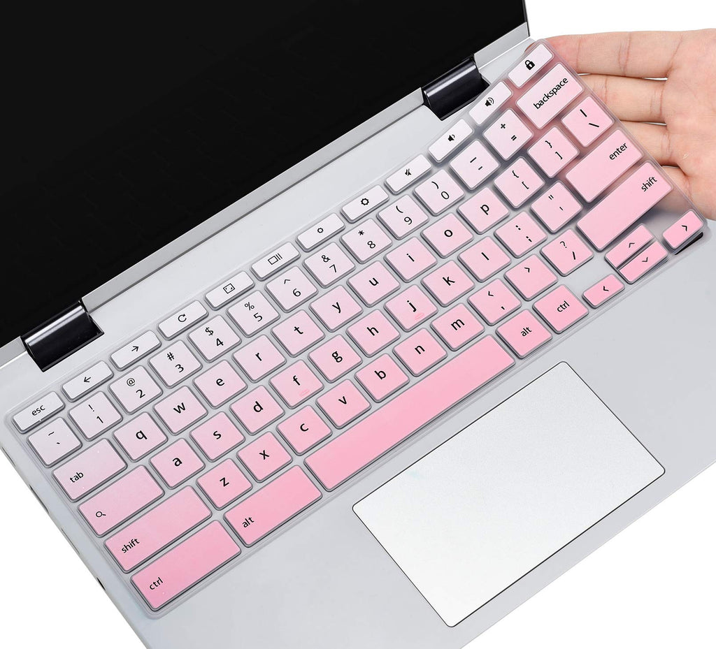 [Australia - AusPower] - Keyboard Cover Skin for Lenovo Chromebook C330 C340 2-in-1 11.6 / Lenovo 100E 300E 500E Chromebook 11.6 / Lenovo Chromebook N20 N21 N22 N23 11.6 / Lenovo Flex 11 Chromebook 11.6" Skin, Ombre Pink 