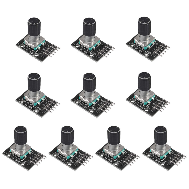 [Australia - AusPower] - ACEIRMC 10pcs KY-040 360 Degree Rotary Encoder Module with Knob Cap for Arduino 