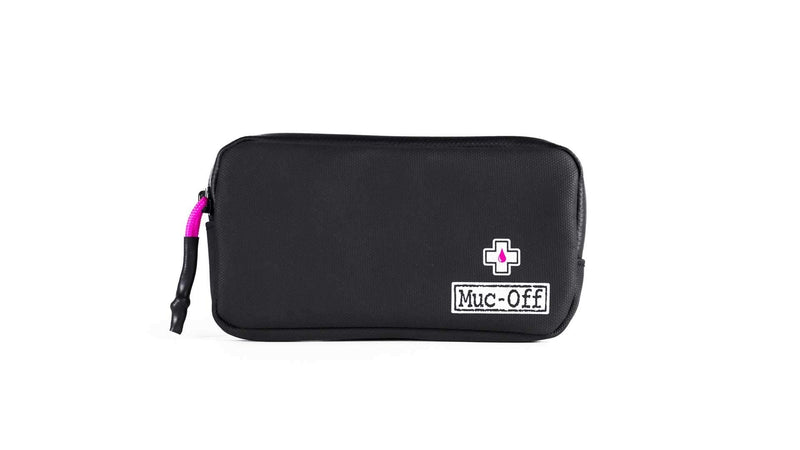 [Australia - AusPower] - Muc Off Rainproof Essentials Case - Tough 900D Polyester Black Water-Repellant Storage Pouch - Ideal for Storing Spare Tubes, Tyre Levers and Phone, one Size 