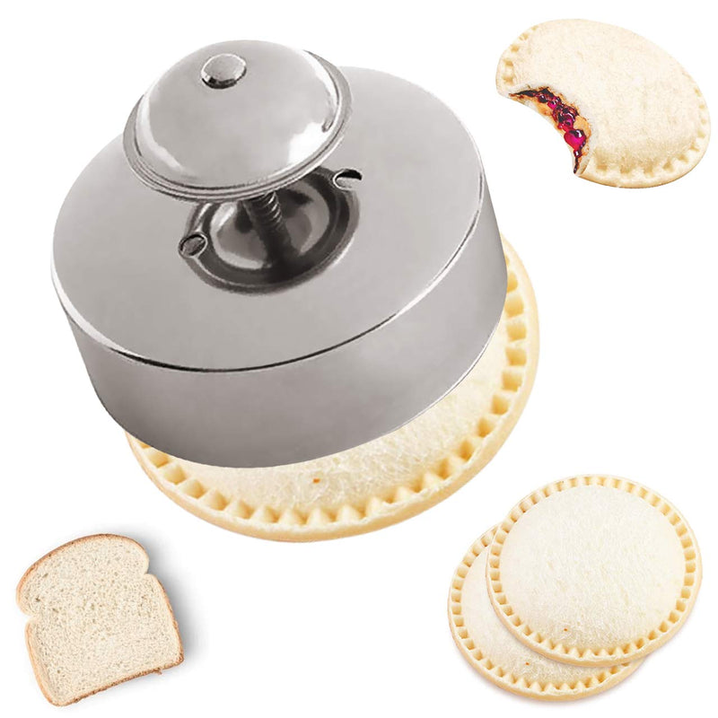 [Australia - AusPower] - Sandwich Sealer, Sandwich Cutter and Sealer, Food-Grade 304 Stainless Steel Sandwich Sealer, Uncrustables Peanut Butter and Jelly Sandwiches Tool/PBJ Cutter, Uncrustable Sandwich Maker 