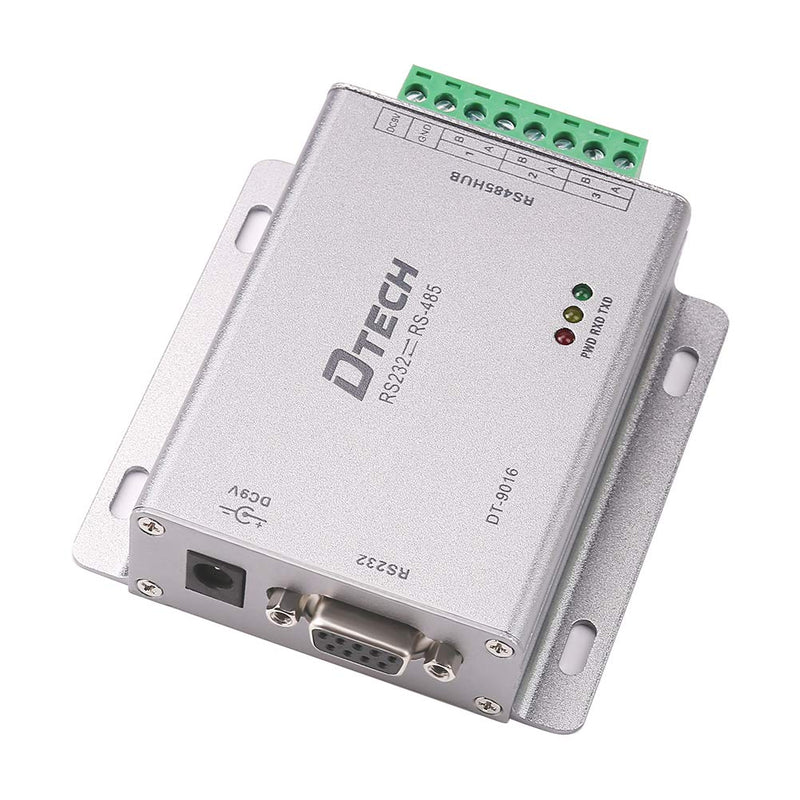 [Australia - AusPower] - DTECH Industrial Grade RS232 to RS485 Serial Converter 3 Channel RS-485 Expansion Hub with 600W Surge Protection TX RX LEDs Power Adapter Terminal Block 