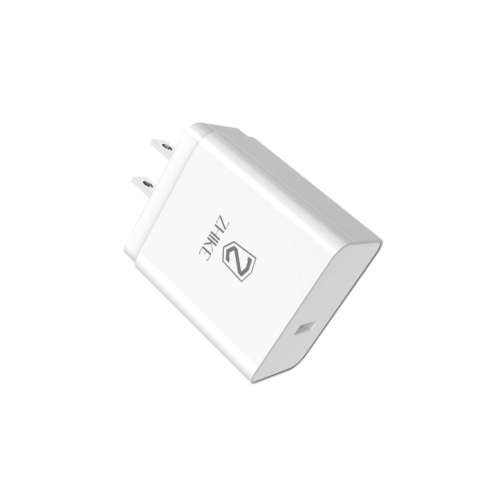 [Australia - AusPower] - USB C 20W Charger,ZHIKE USB C iPhone Charger, PD Charger, Fast Charger Compatible with iPhone 13 12 Series and More (White) 