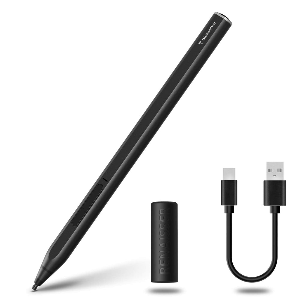 [Australia - AusPower] - RENAISSER Stylus Pen for Surface, Bluetooth for Remote Control, Made in Taiwan, 4096 Levels of Pressure Sensitivity, Magnetic Attachment, Rechargeable, Raphael 520BT 