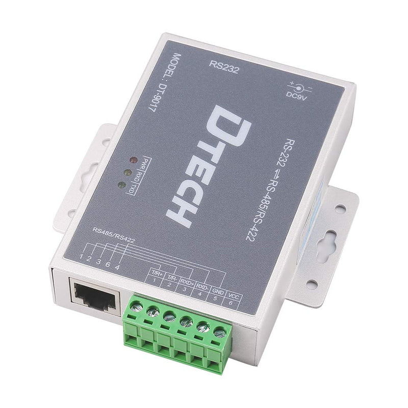 [Australia - AusPower] - DTECH Bi-Directional Active RS232 to RS485 RS422 Serial Converter with Surge Protection 600W 15KV ESD DB9 to RJ45 Phoenix Contacts Adapter Power Supply TX RX LEDs for Long Haul Data Communication 