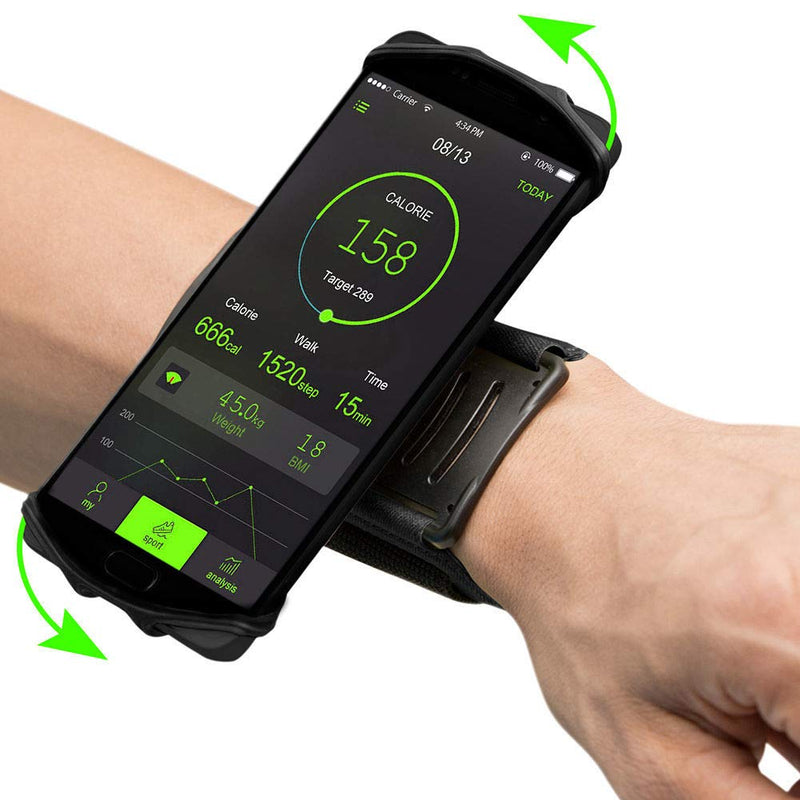 [Australia - AusPower] - EVANCARY Wristband Armband Phone Holder, Sports Wristband for iPhone 11 Pro Max XR XS X 8 7 6 6s Plus, Galaxy, Google Pixel,Forearm Armband Phone Holder green 