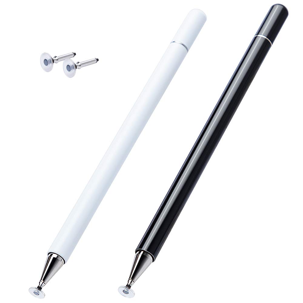 [Australia - AusPower] - Stylus Pens for Touch Screens, Disc Stylus Pen for ipad, Magnetism Cover Cap, Compatible for Apple/iPhone/Ipad pro/Mini/Air/Android All Touch Screens Devices-(2 Pcs) 