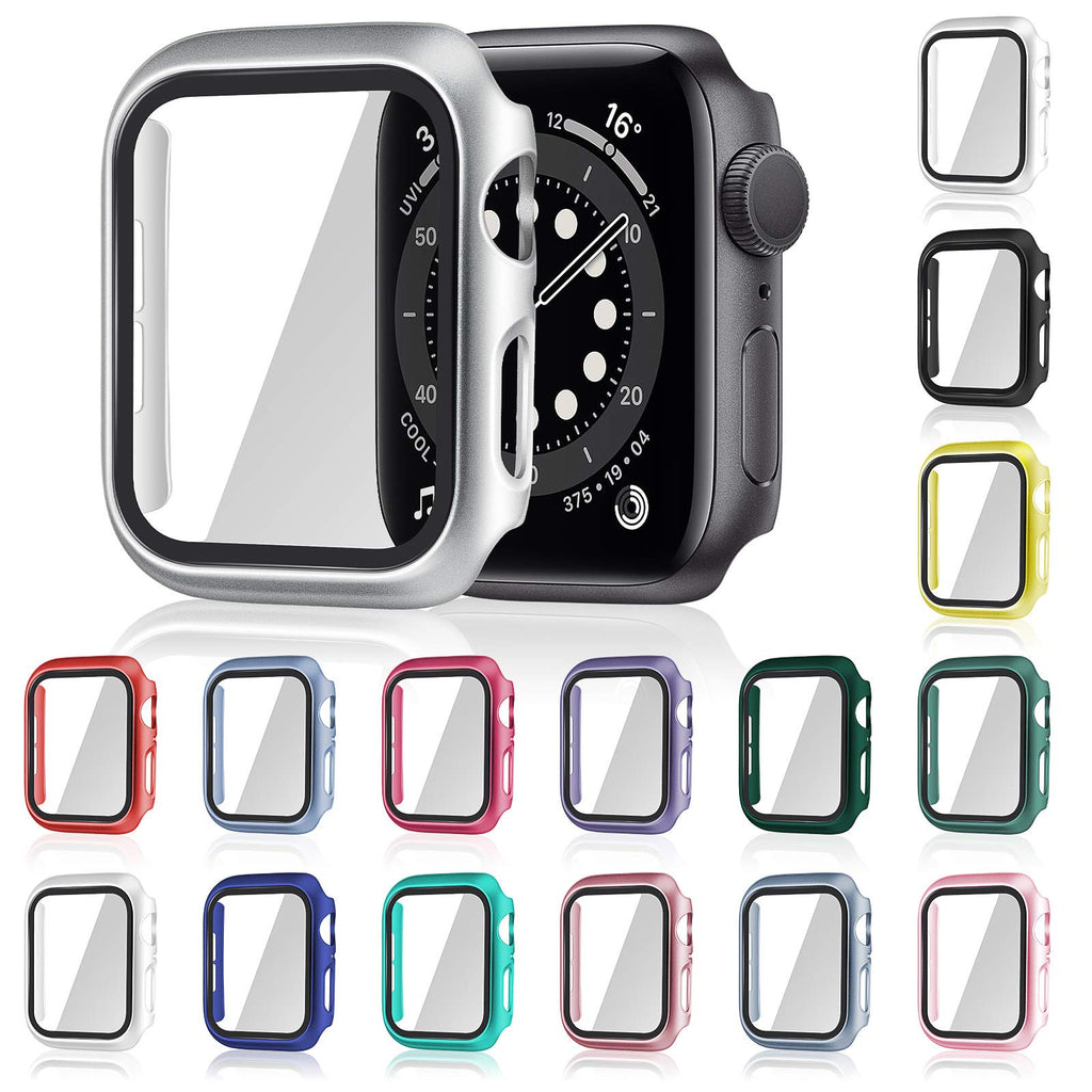 [Australia - AusPower] - 16 Pieces Watch Case Screen Protector Smart Watch Cover Iwatch Protective Case Matte PC Hard Cover Compatible with Smart Iwatch Series (42 mm) 42 mm 