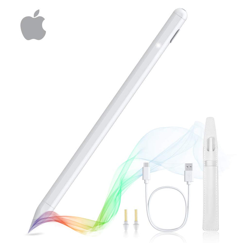 [Australia - AusPower] - VersionTECH. Stylus Pen for Apple iPad, Palm Rejection Active Pencil Drawing Digital Tactile Pen with High-Precision Fine Tip Compatible for Tablets iPad Pro Air Mini 2018-2021 Touch Screens 
