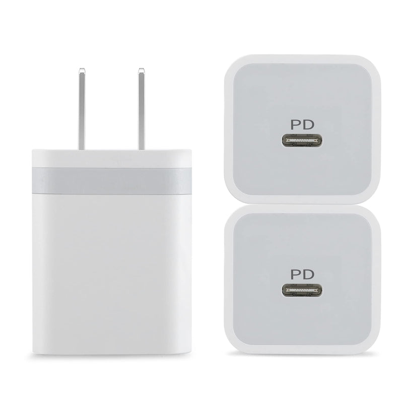 [Australia - AusPower] - USB C Charger Block, IVELLTARE 3-Pack 20W Type C Wall Charger Plug Fast Charging Block Adapter Compatible with iPhone 13/13 Pro/13 Pro Max/12/12 Pro/12 Pro Max/Mini/11/XS/XR/X, iPad, AirPods 