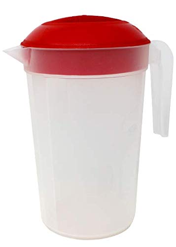[Australia - AusPower] - Tribello Half Gallon 2 Liter Water Pitcher, Plastic Juice Pitcher With Lid - SMALL - Colors May Vary (Half a Gallon) Half a Gallon 