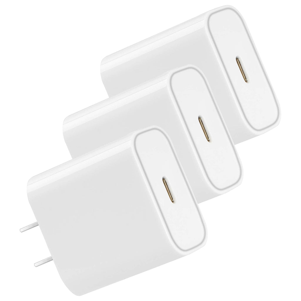 [Australia - AusPower] - TPLTECH USB C Wall Charger, 【3-Pack】 20W PD Fast Charging Adapter,Durable Type C Power Adapter for iPhone 12/11/11 Pro Max/SE, Google Pixel 5 4XL 4 3XL 3 3A(XL) 2XL 2,Samsung Galaxy S20/S10/S10e 