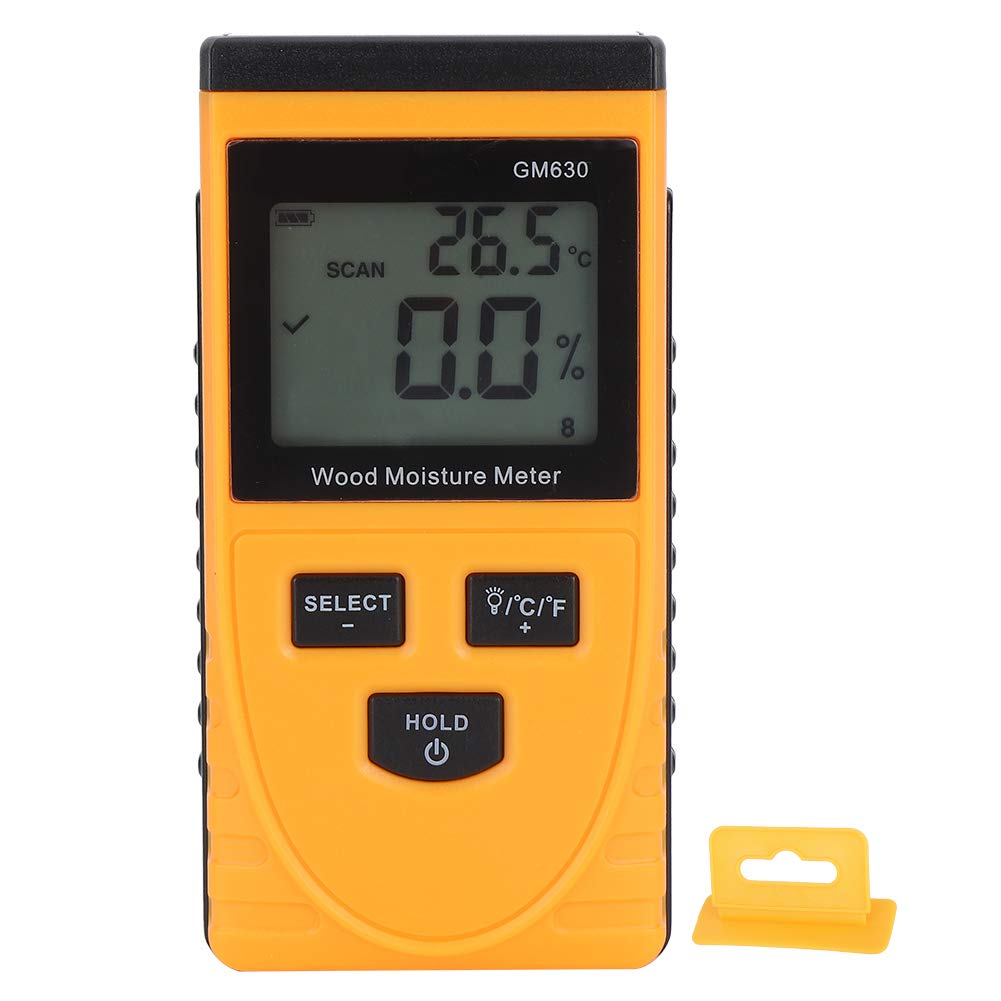 [Australia - AusPower] - Aqur2020 Wood Moisture Meter Portable Mini Digital Wood Timber Moisture Tester Humidity Meter Detector for Restoration Contractors Woodworkers DIY 