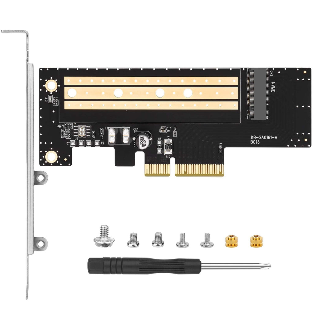[Australia - AusPower] - PCIe NVMe Adapter - NVMe to PCIe Adapter Card x16/x8/x4 for Desktop, Support M.2 NVMe SSD 2280 2260 2242 2230, Compatible with Windows /7/8/10, MacOS and Linux 