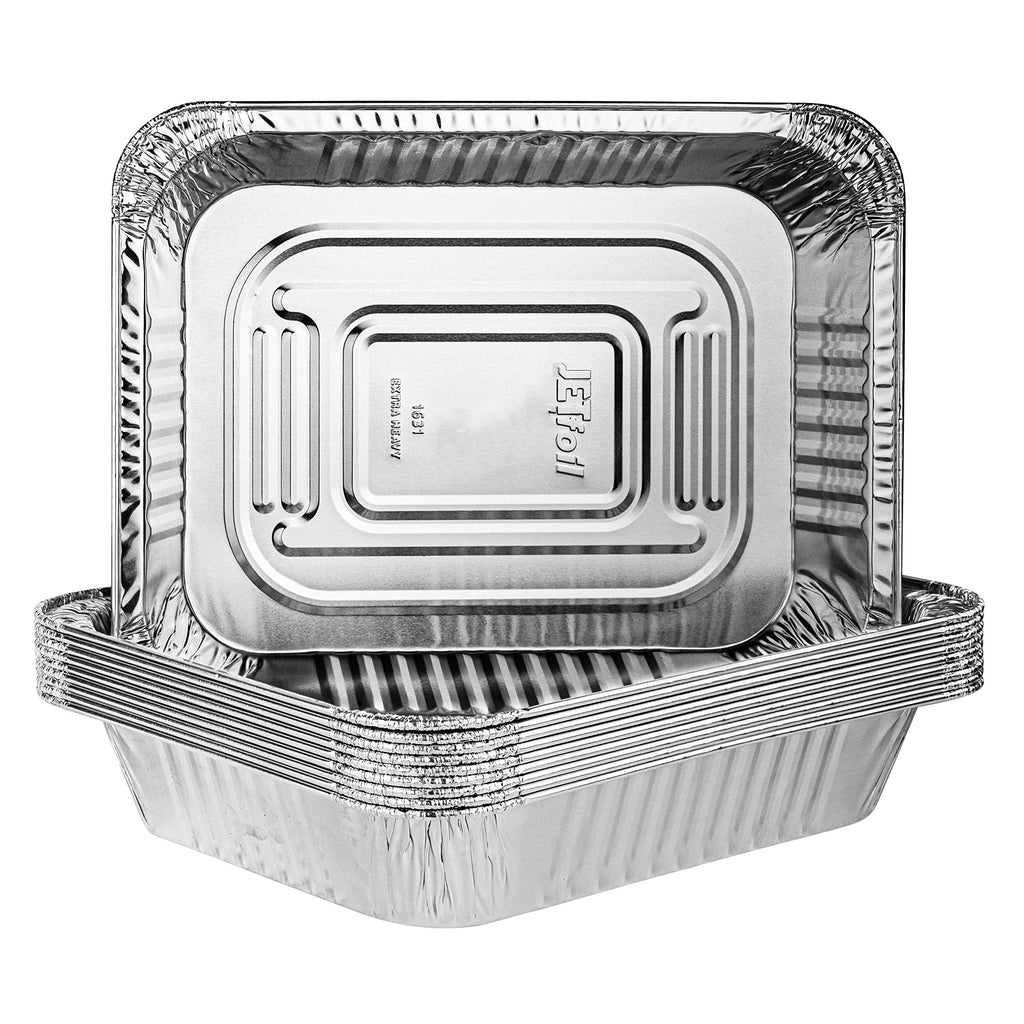 [Australia - AusPower] - Plasticpro Disposable 9 x 13 Heavy Weight Aluminum Foil Pans Half Size Deep Steam Table Bakeware - Cookware Perfect for Baking Cakes, Bread, Meatloaf, Lasagna Pack of 10 