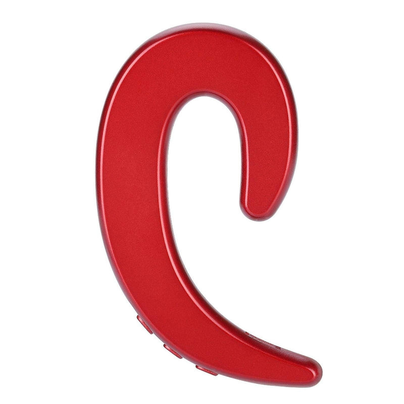 [Australia - AusPower] - Demeras Bluetooth Wireless Ear Hook Anti-Sweat Light Weight Painless Earphone Headset for Business Office Driving (red) Red 