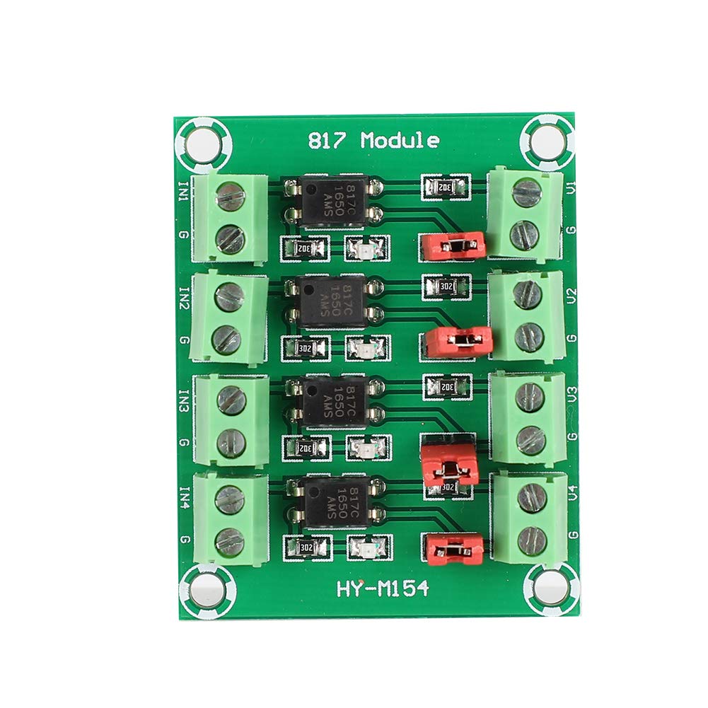 [Australia - AusPower] - ABS with Optocoupler DC Output 817 4 Channel Voltage Isolation Board Signal Level Relay Module Signal Relay Module Board for Calibrating 