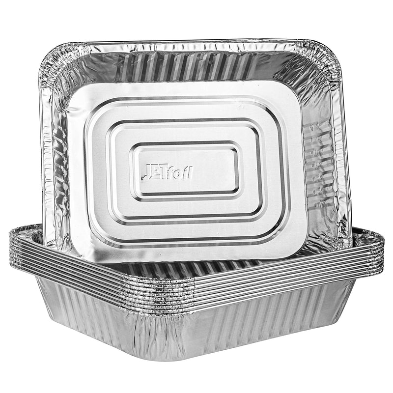 [Australia - AusPower] - Plasticpro Disposable 9 x 13 Aluminum Foil Pans Half Size Deep Steam Table Bakeware - Cookware Perfect for Baking Cakes, Bread, Meatloaf, Lasagna Pack of 10 