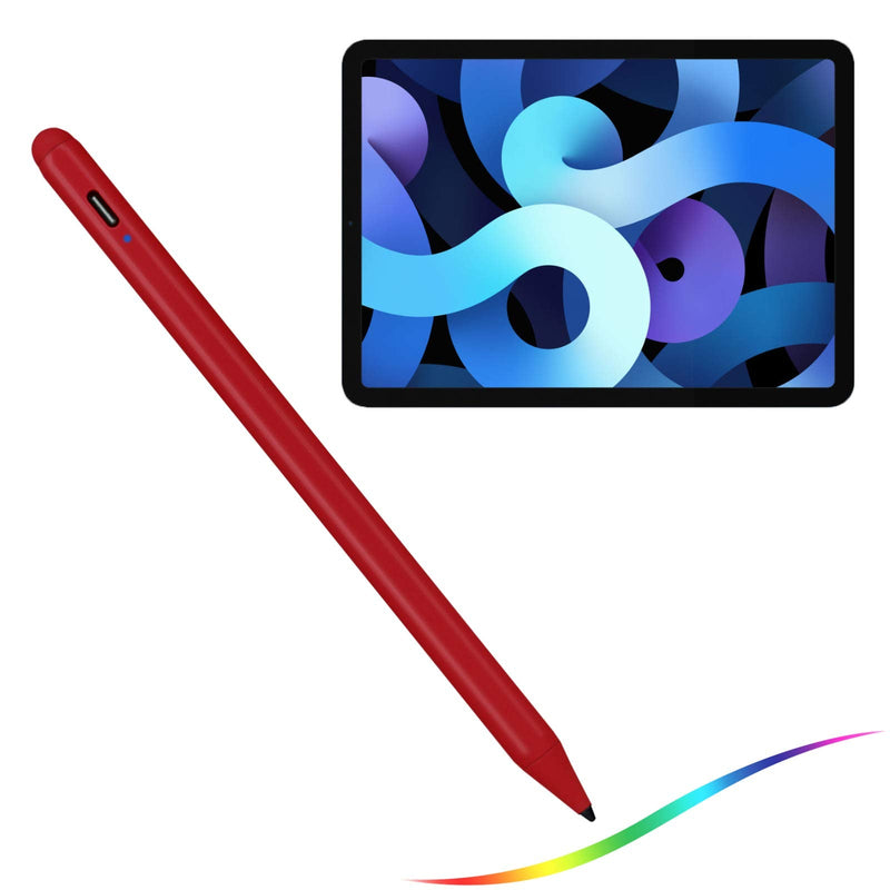 [Australia - AusPower] - 2022 iPad Air 5th/4th Generation 10.9" Stylus Pencil with Palm Rejection,1.5mm POM Fine Tip Active Pen Compatible with Apple Pencil for iPad Air 5th/4th 10.9 Inch Drawing Writing Stylus Pen Red 