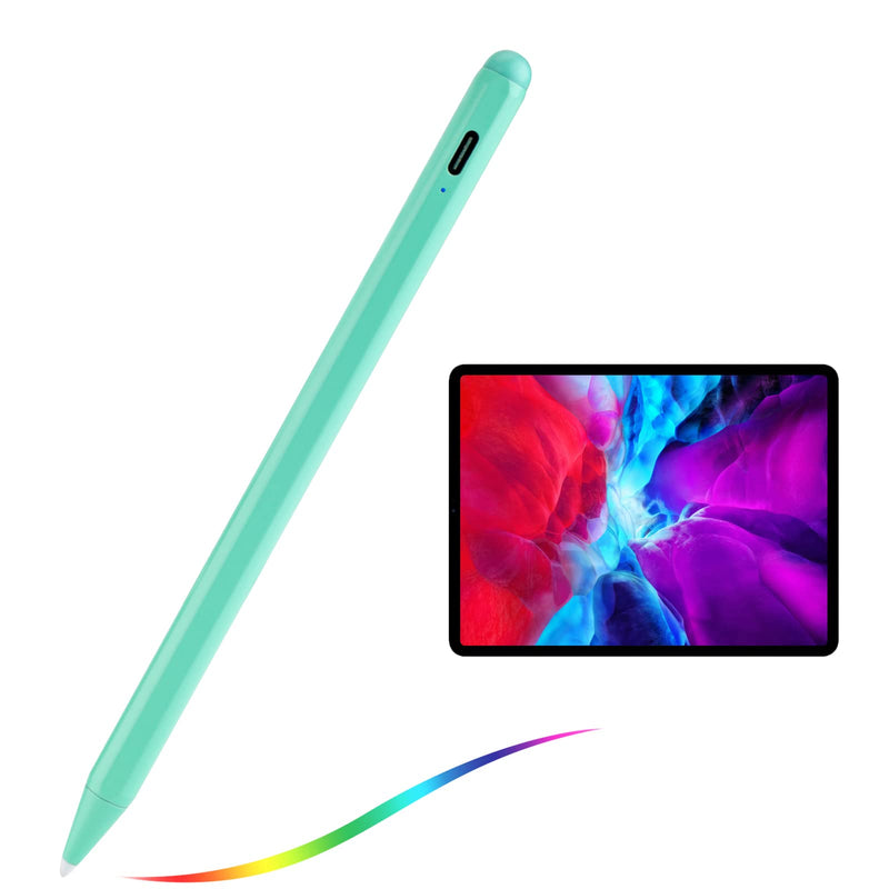[Australia - AusPower] - Stylus for iPad Pencil 9th/8th Generation 10.2",Palm Rejection 1.5mm Replaceable Fine Tip Active Stylus Compatible with Apple Pencil for iPad Pen 10.2 Inch 9th/8th for Drawing and Sketching Green 