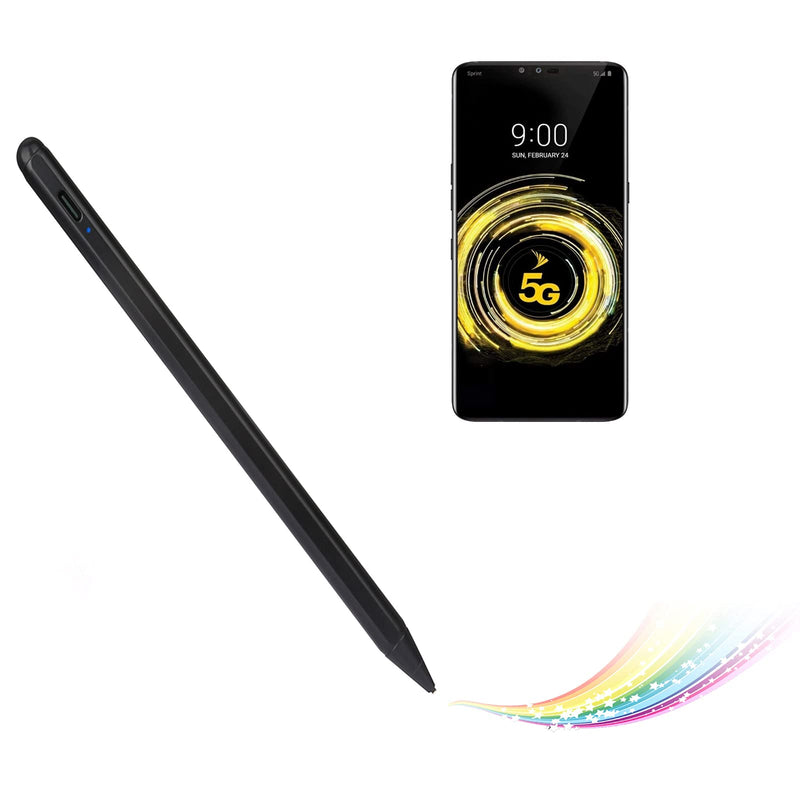 [Australia - AusPower] - Electronic Stylus for iPad 5th Generation 9.7" 2017 Pencil,Type-C Rechargeable Active Capacitive Pencil Compatible with Apple iPad 5th Gen 9.7-inch Stylus Pens,Good on iPad Drawing Pen,Dark Black Dark Black 