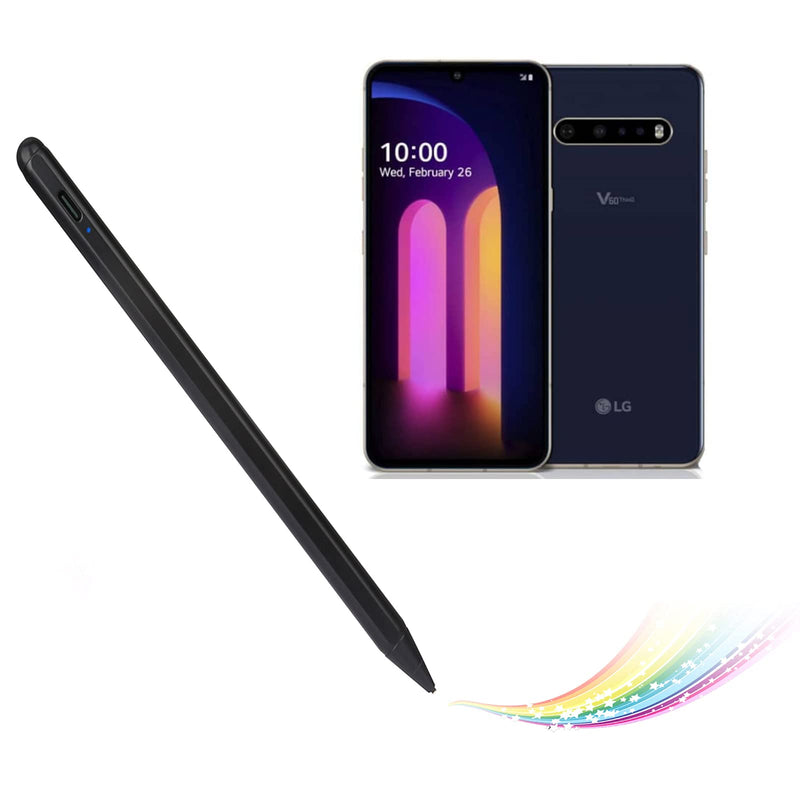 [Australia - AusPower] - V60 ThinQ Stylus Pen, Active Stylus Electronic Pen Compatible with V60 ThinQ,Capacitive Digital Pencil Good for Sketching and Note-Taking Pens with Type-C Rechargeable, Black 