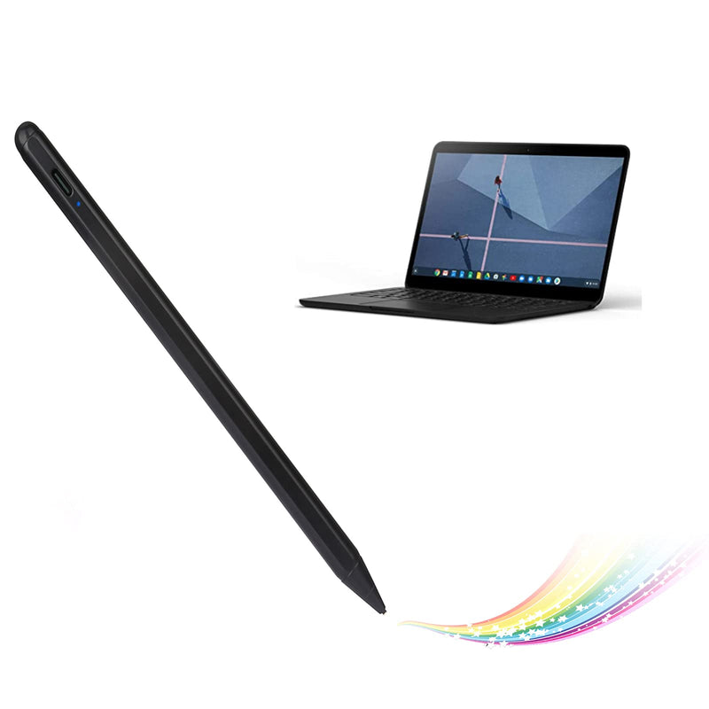 [Australia - AusPower] - Google Pixelbook Stylus Pen, Active Capacitive Digital Pencil Compatible with Google Pixelbook Stylus Pens,Good for Sketching and Note-Taking Pens with Type-C Rechargeable, Black 