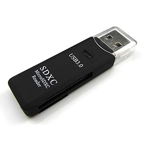 [Australia - AusPower] - SD Card Reader,USB C to USB 3.0, SD/TF Card Reader Dual Slots,Plug N Play,High Speed Micro SD Card Reader with Lanyard 