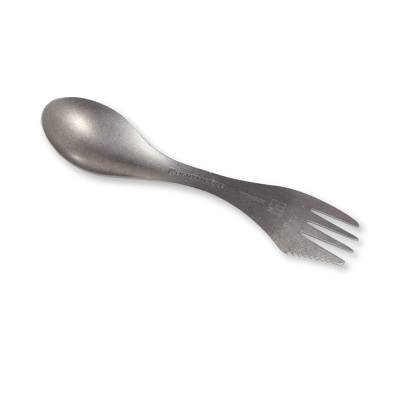 [Australia - AusPower] - Light My Fire Camping Spork - Titanium Spork - 3 in 1 Camping Utensils Metal - Camping Spoon Fork Knife Combo - Spork Travel - Backpacking Spork - Lunchbox Spork - Camp Eating Utensil - Version 2.0 Spork New Version 