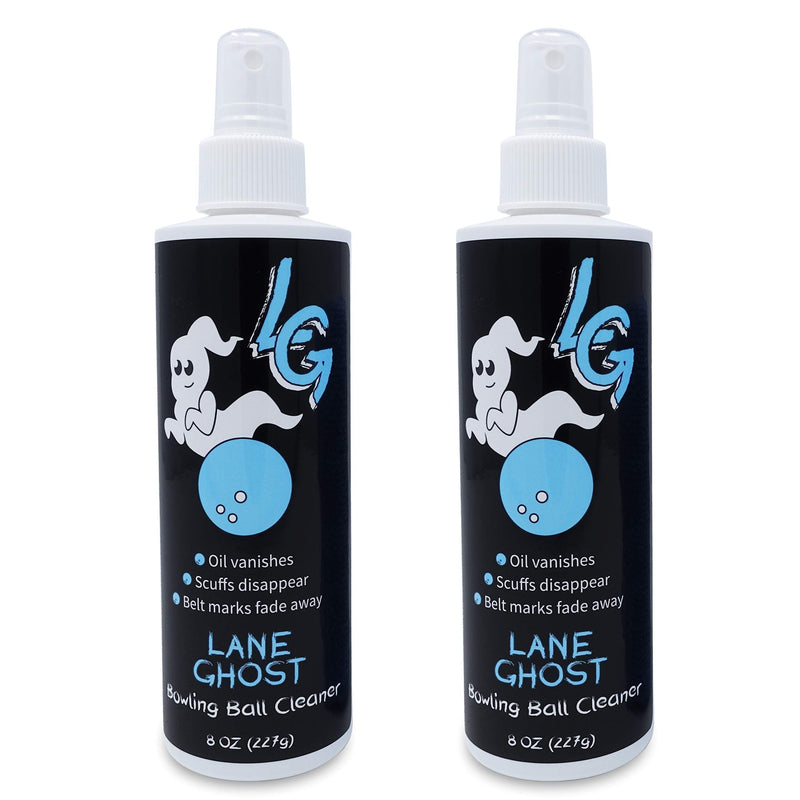 [Australia - AusPower] - Lane Ghost Bowling Ball Cleaner Spray Kit - 2 Pack - USBC Approved - Oil, Scuff, and Belt Mark Cleaner - Restores Tack and Prolongs Lifespan of Ball 