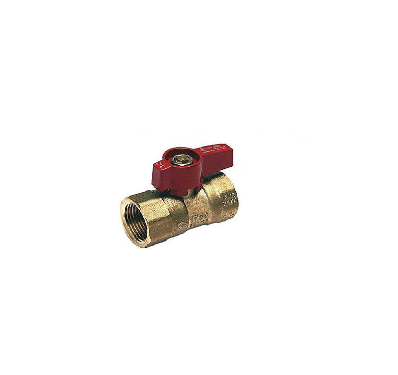 [Australia - AusPower] - EZ-Fluid Heavy Duty 1/2-Inch FIP Gas Valve NPT Female Thread Pipe Inlet Brass Gas Shut Off Ball Valve,1/4 Turn Brass Gas Valves for Natural Gas,LP, Gas Line Fitting, Stove,Hot Water Heater(1Pc) 1/2"FIP X 1/2" FIP 