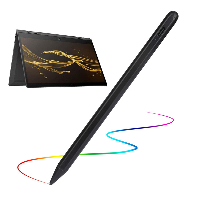 [Australia - AusPower] - Stylus Pencil for HP Envy X360 Convertible 2-in-1 Laptop (15.6") Pens, Active Stylus Digital Pen with 1.5mm Ultra Fine Tip Stylus Pencil for HP Envy X360 Convertible 2-in-1 Laptop 15.6" Pen,Black 