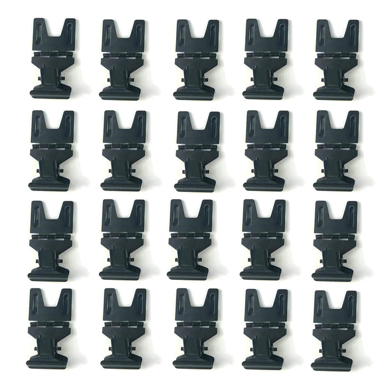 [Australia - AusPower] - Metal POP Clip Sign Stand Holder, Bread Store Price Tag Card Holder, Advertising Display Clip Holder (Black, 20Pack) Black 