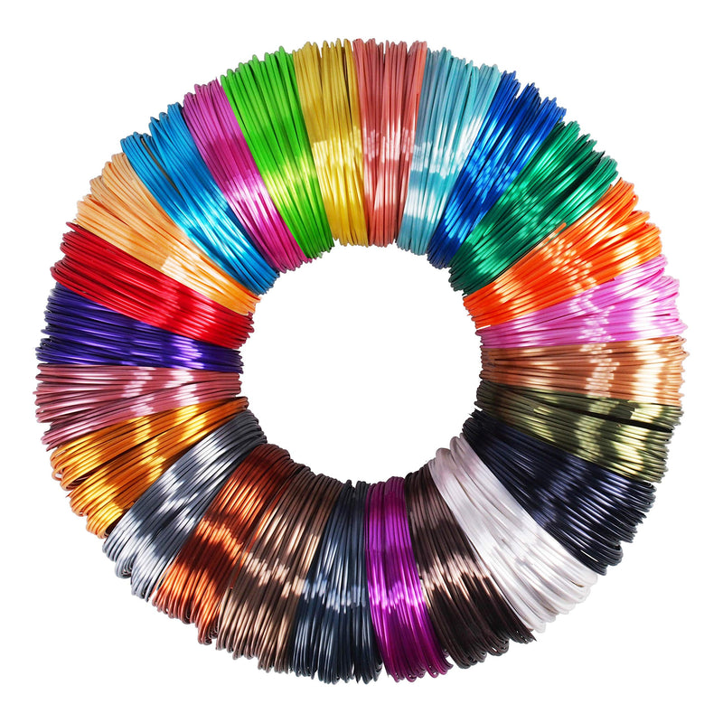 [Australia - AusPower] - 25 Colors Silk Shiny PLA Filament Sample Pack, Each Color 4 Meter Length, Total 100m 3D Printer 3D Pen Material Refill, with Extra 2 Finger Caps by MIKA3D 10 Silk Metal Colors and 15 Silk Bright Colors 