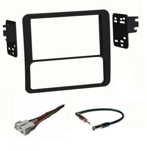 [Australia - AusPower] - Car Stereo Dash Kit Wire Harness and Antenna Adapter Combo to Install Double Din Size Aftermarket Radio for 1998-2001 GMC Jimmy Sonoma Chevrolet S10 Blazer 
