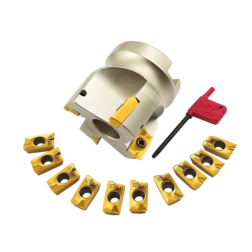 [Australia - AusPower] - Face milling Holder CNC End Milling Shell Cutter with APMT1135 APMT1604 BT40 FMB22 Shank Face Mill Arbor BAP400R 50-22-4T BAP400R 63-22-4T (BAP400R 50-22-4T+APMT1604PDER Yellow) BAP400R 50-22-4T+APMT1604PDER yellow 