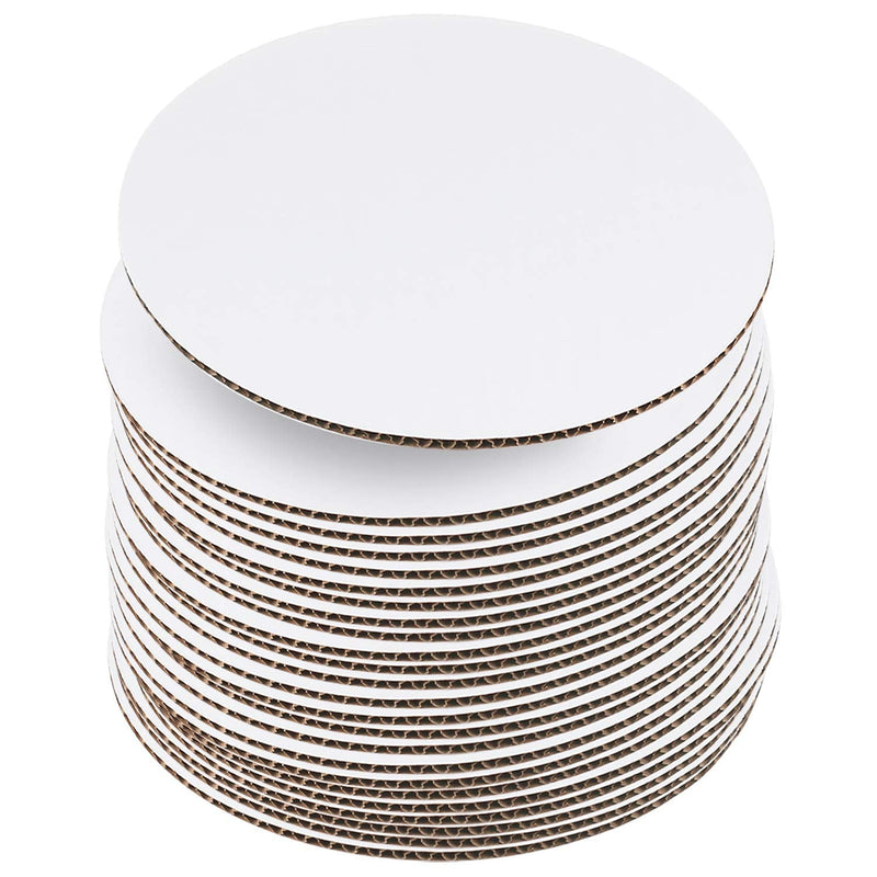 [Australia - AusPower] - 10 Inch White Cake Boards [24 Pack] Cake Rounds, Disposable Cake Board, Cake Base Cardboard, 10" Cake Circles Plate or Stand 