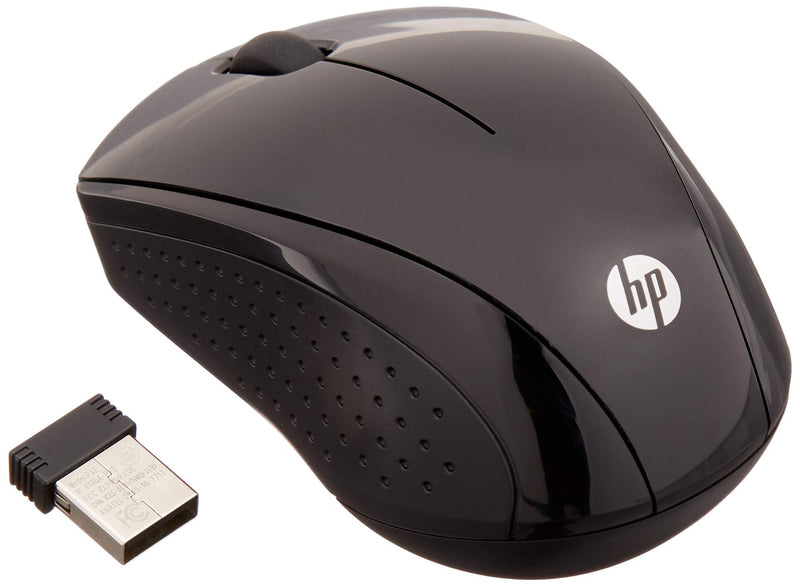 [Australia - AusPower] - HP Wireless Mouse X3000 G2 (28Y30AA, Black) up to 15-Month Battery,Scroll Wheel, Side Grips for Control, Travel-Friendly, Blue LED, Powerful 1600 DPI Optical Sensor, Win XP,8, 11 Compatible 