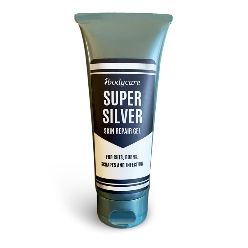 [Australia - AusPower] - ibodycare Super Silver Gel for Cuts, Burns, Rashes, Scar and Infection Care, Colloidal Silver Gel, 4 oz 1 
