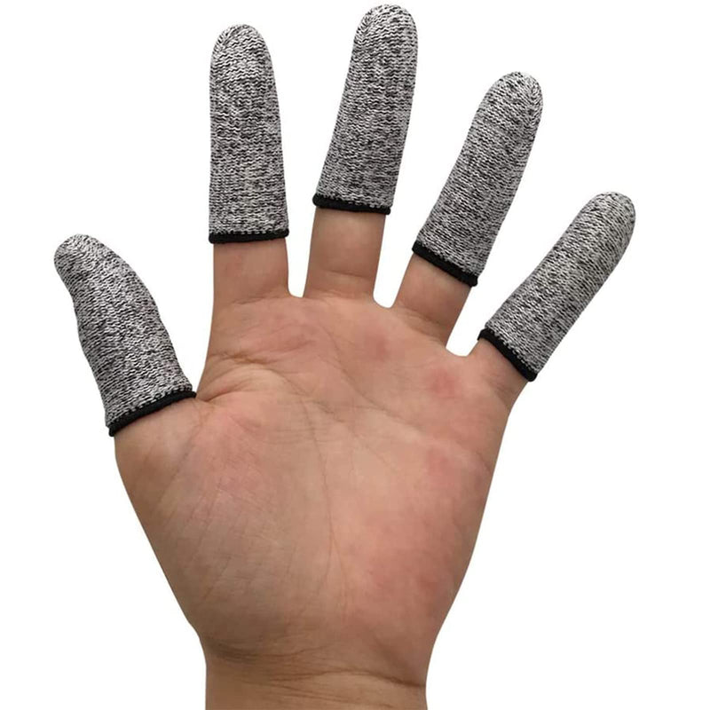 [Australia - AusPower] - 40 PCS Finger Cots Cut Resistant Protector, Finger Covers for Cuts, Gloves Life Extender, Cut Resistant Finger Protectors for Kitchen, Work, Sculpture, Anti-Slip, Reusable 40 Count (Pack of 1) 