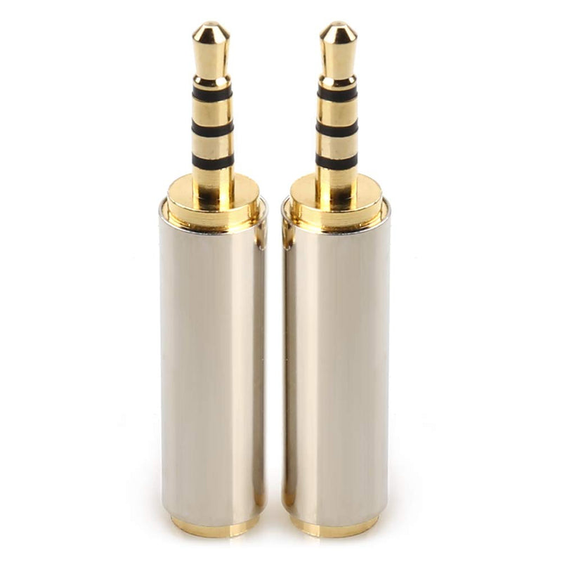 [Australia - AusPower] - LEOU New 2.5mm Male to 3.5mm Female Audio Headphone Adapter 2 PCS (2.5M-3.5F-2PCS) 