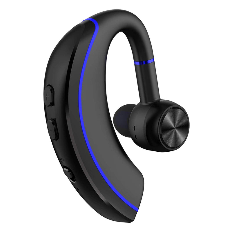 [Australia - AusPower] - Yamipho Bluetooth Headset, Bluetooth 5.0 Handsfree Earpiece 12h Talking Time with Mic, Business Headphones Wireless Earphones Fits Left/Right in-Ear Driving Earbuds for iPhone Android Laptop (Blue) Blue 