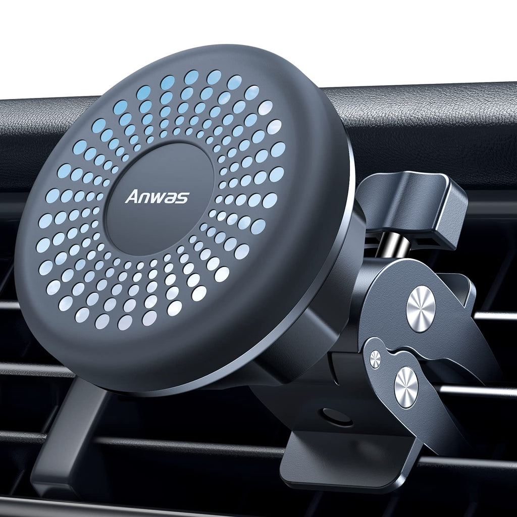 [Australia - AusPower] - Magnetic Phone Holder for Car, [Bionic Alligator Clip] Anwas Universal Strong Car Vent Phone Mount, [6 Strong N52 Magnets] Cell Phone Holder Compatible with iPhone Samsung LG Google Pixel, etc 